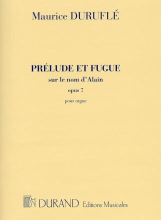 Prelude et fugue sur le nom d'Alain op.7 pour orgue