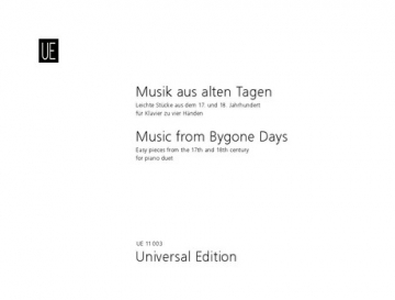 Musik aus alten Tagen 10 leichte Stcke fr Klavier zu 4 Hnden