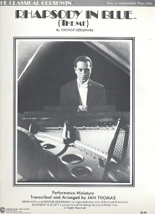 Melody from Rhapsody in Blue for piano solo