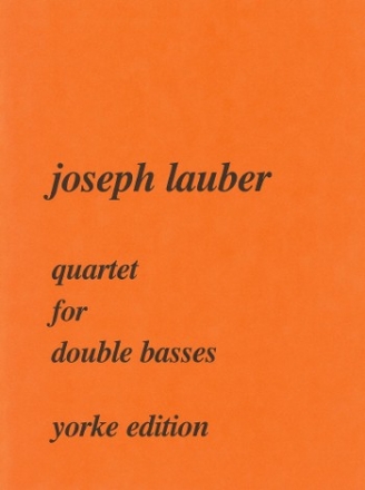 Quartet for 4 double basses score and 4 parts