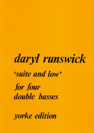 Suite and low for 4 double basses score and parts