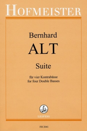 Suite fr 4 Kontrabsse Partitur und Stimmen