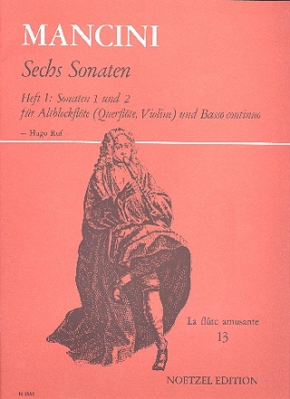 6 Sonaten Band 1 (Nr.1-2)  fr Altblockflte (Flte, Violine) und Bc