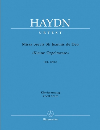 Missa brevis St. Joannis de deo Hob.XXII:7 fr Soli, Chor und Orchester Klavierauszug