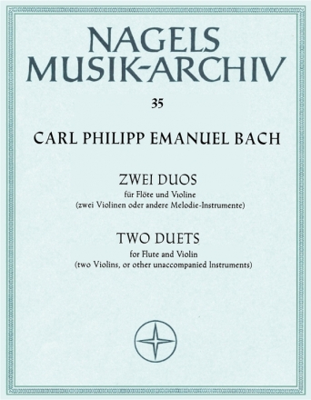 2 Duos Wq140 e-Moll und C-Dur für Flöte und Violine