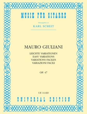 Leichte Variationen op.47 fr Gitarre