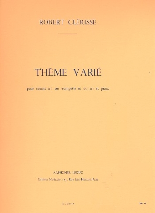 Thme vari pour cornet ou trompette ut/Sib et piano