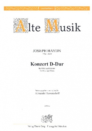 Konzert D-Dur Hob.VIIf:D1  fr Flte und Streicher fr Flte und Klavier