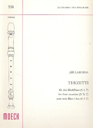 Terzetti fr 3 Blockflten (SAT) Spielpartitur