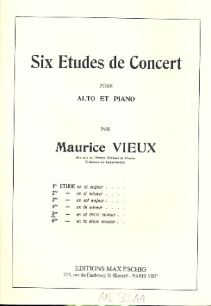 tude de concert ut dieze mineur no.5 pour alto et piano