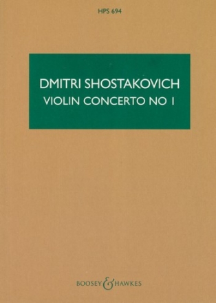 Violin Concerto No.1 op.77 for violin and orchestra study score