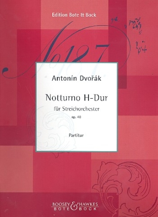 Notturno H-Dur op.40 fr Streichorchester Partitur