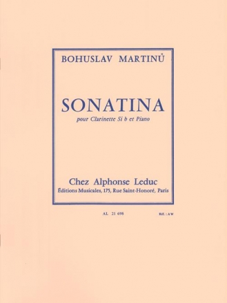 Sonatina pour clarinette et piano