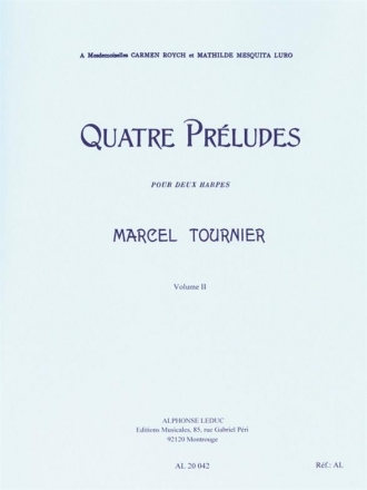 4 prludes op.16 vol.2 (nos.3+4) pour 2 harpes 