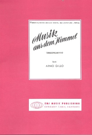 Musik aus dem Himmel Einzelausgabe  Gesang und Klavier