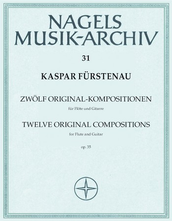 12 Originalkompositionen op.35 fr Flte und Gitarre Spielpartitur