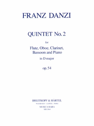 Quintett D-Dur op.54,2 fr Klavier, Flte, Oboe, Klarinette und Fagott