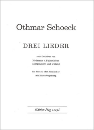 DREI LIEDER FUER FRAUENCHOR UND KLAVIER, OP. 35 PARTITUR (DT)