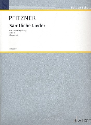 Smtliche Lieder Band 2 fr Singstimme und Klavier