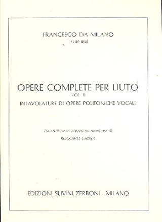 Opere complete vol.2 per liuto