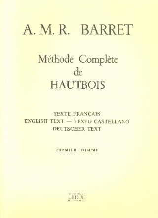 Mthode Complte de hautbois pour hautbois