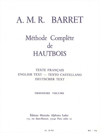 Mthode complte vol.3 pour hautbois