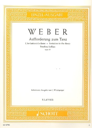 Aufforderung zum Tanz op.65 fr Klavier (erleichtert, C-Dur)