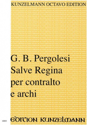 Salve Regina per contralto e archi Partitur