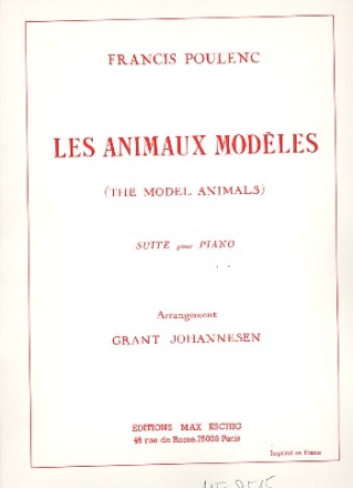Les animaux modeles for piano