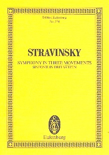 Sinfonie in 3 Stzen fr Orchester Studienpartitur