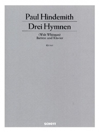3 Hymnen von Walt Whitman op.14 fr Bariton und Klavier