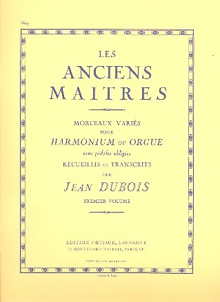 Les anciens maitres vol.1 pour orgue