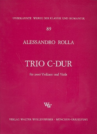 Trio C-Dur fr 2 Violinen und Viola Stimmen