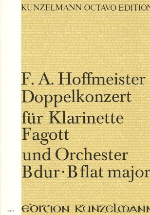 Konzert B-Dur fr Klarinette, Fagott und Orchester Partitur