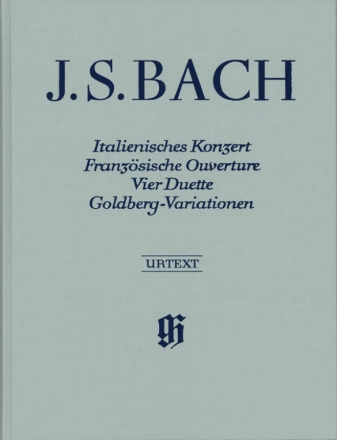 Italienisches Konzert BWV971, Französische Ouvertüre BWV831, 4 Duette BWV802-805 und Goldbergvariationen BWV988 für Klavier (gebunden)