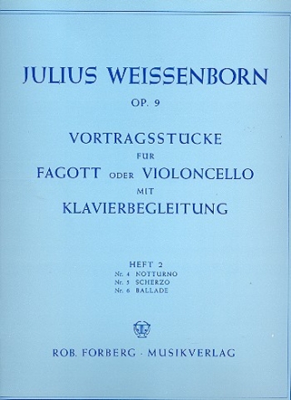 Vortragsstcke op.9 Band 2 fr Fagott und Klavier