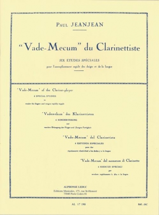 Vade-Mecum du Clarinettiste pour l'assouplissement rapide des doigts et la la langue