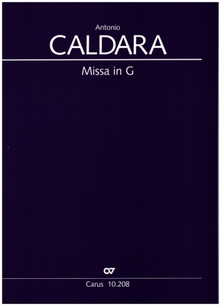 Missa G-Dur  fr Soli (SATB), Chor, 2 Violinen und Bc Partitur