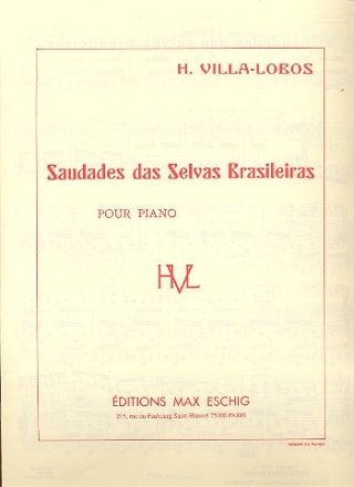 Saudades das selvas brasileiras pour piano