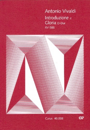 Introduzione e Gloria D-Dur RV588 fr Soli, gem Chor und Orchester Partitur