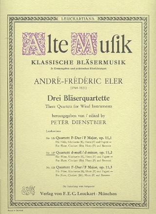 Quartett d-Moll op.11,2 - fr Flte, Klarinette, Horn und Fagott 4 Stimmen