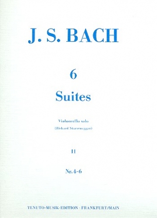 6 Suiten Band 2 (Nr.4-6) BWV1010-1012 fr Violoncello solo