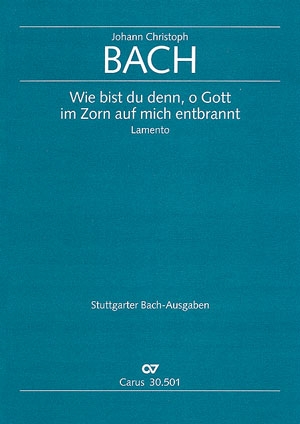 Wie bist du denn o Gott in Zorn auf mich entbrannt fr Ba und Instrumente Partitur (dt/en)