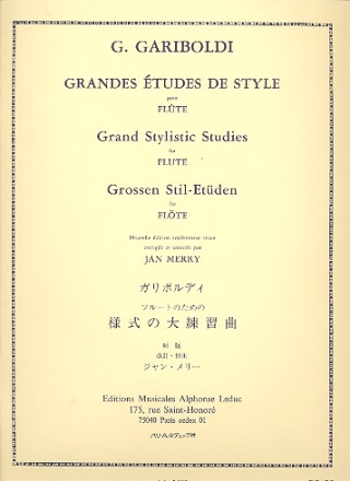 Grandes tudes de style op.134 pour flte