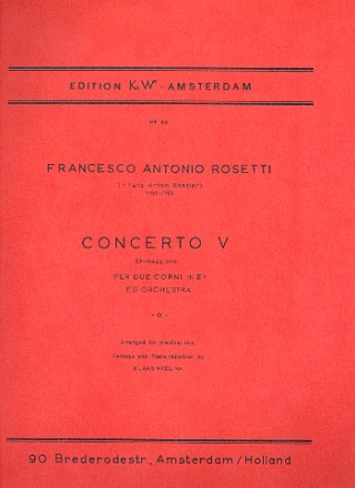 Concerto Mib maggiore no.5 per 2 corni e pianoforte