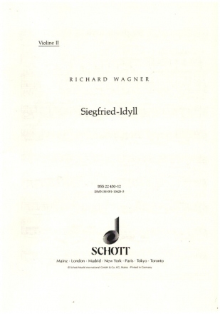 Siegfried-Idyll WWV103 fr Orchester Violine 2