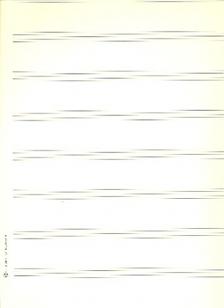 Notenpapier Quart-Format hoch 8 Systeme 27x34 cm ohne Hilfslinien (5 Bgen)
