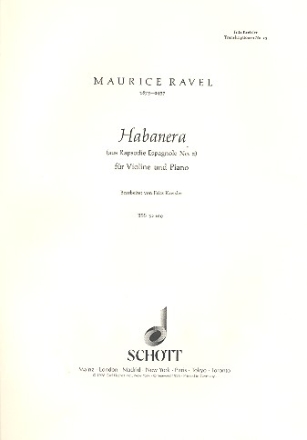 Habaera Nr. 23 fr Violine und Klavier