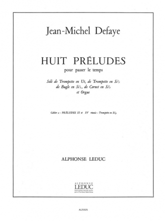 8 prludes pour passer le temps vol.B (nos.2 et 4) pour trompette et orgue