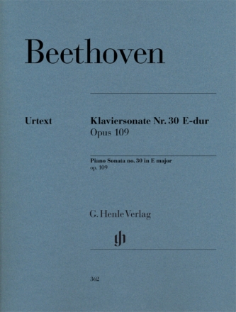 Sonate E-Dur Nr.30 op.109 fr Klavier